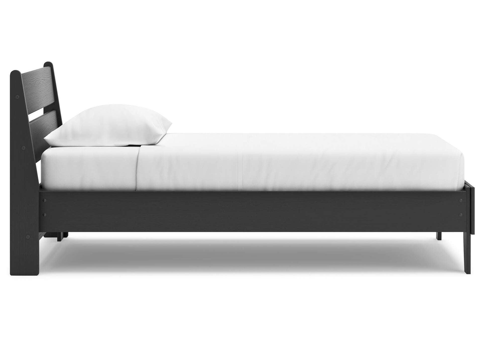 Socalle Twin Panel Platform Bed, Dresser and 2 Nightstands side view