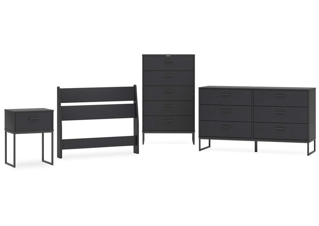 Socalle Twin Panel Headboard, Dresser, Chest and Nightstand