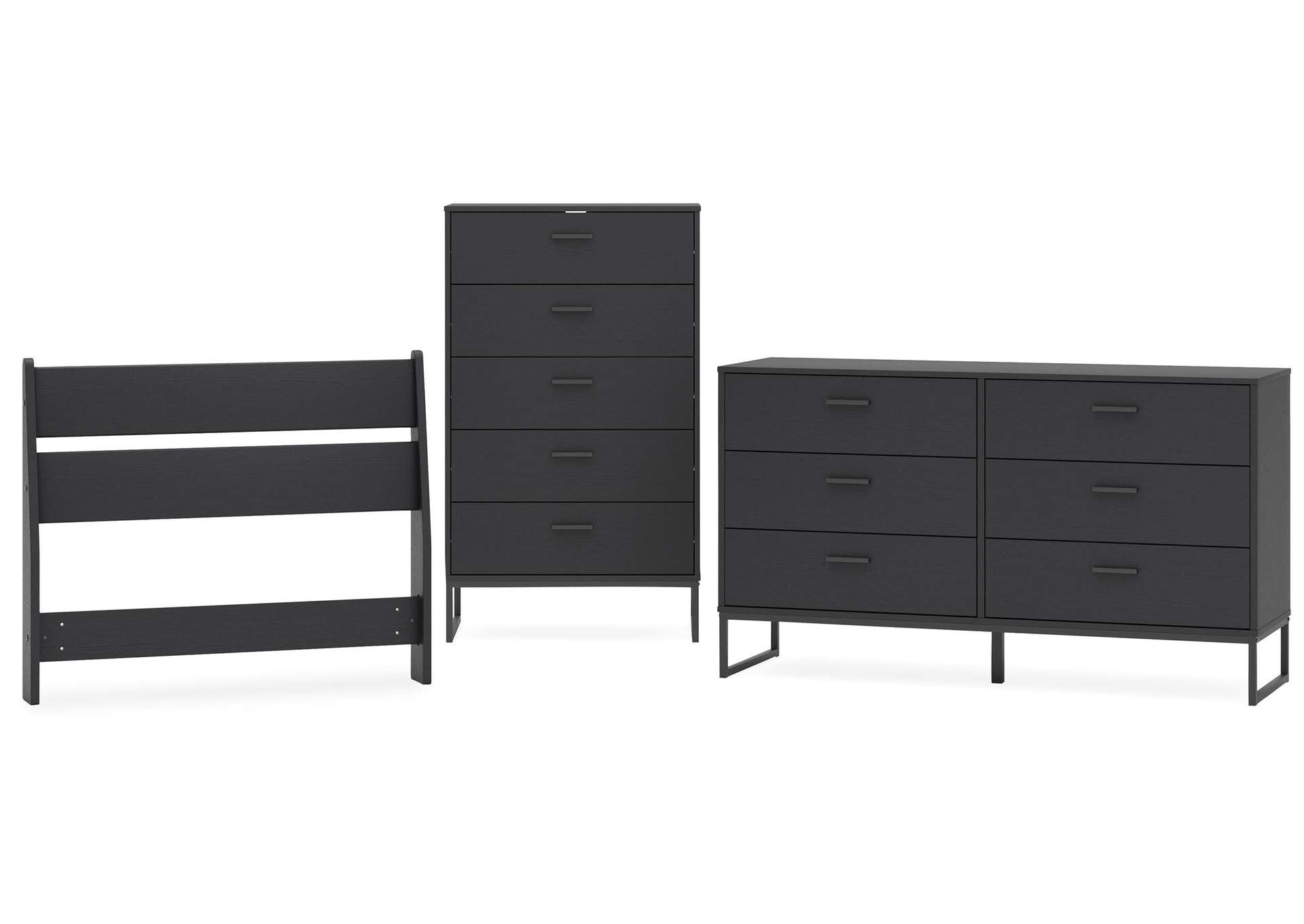 Socalle Twin Panel Headboard, Dresser and Chest