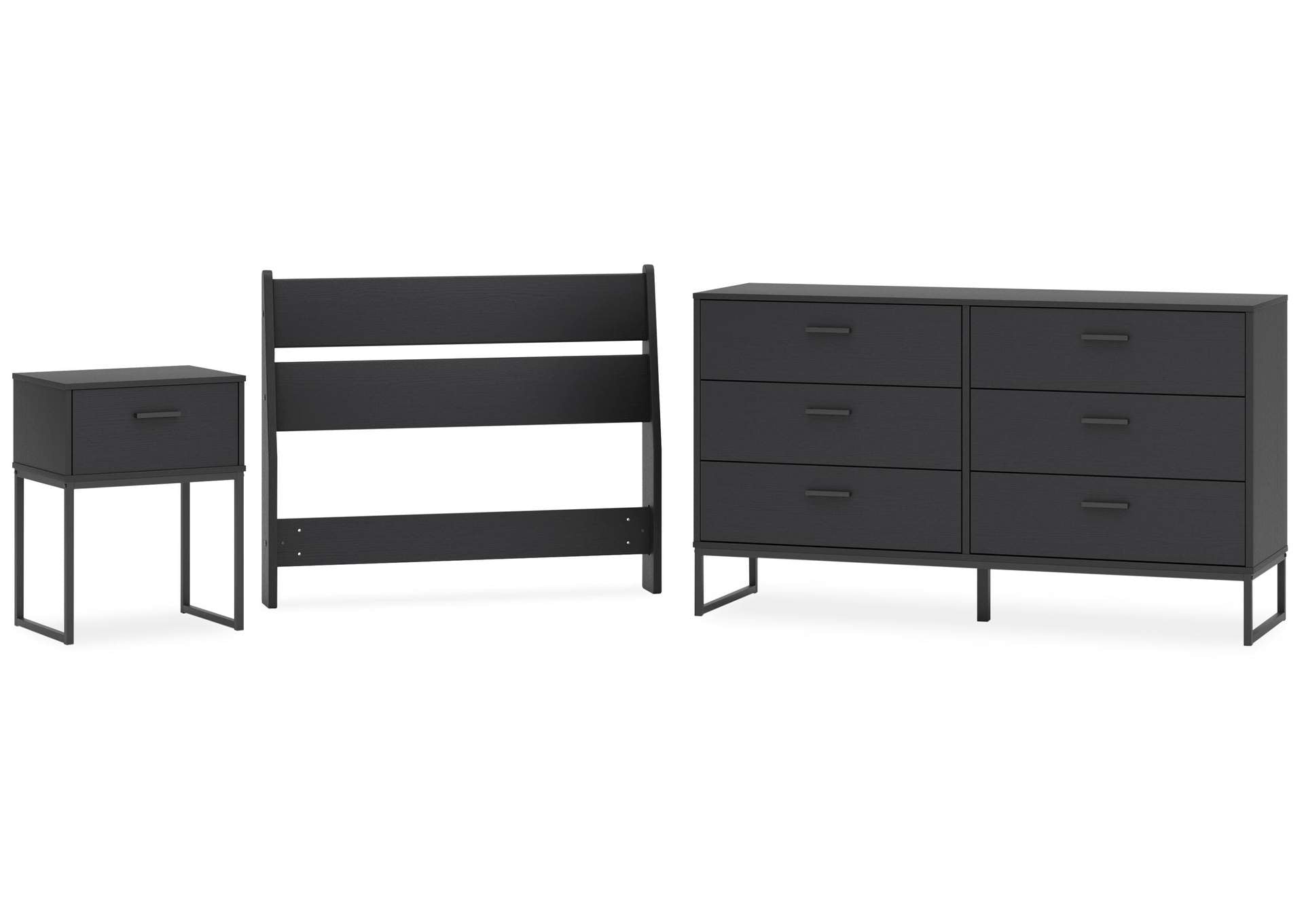 Socalle Twin Panel Headboard, Dresser and Nightstand