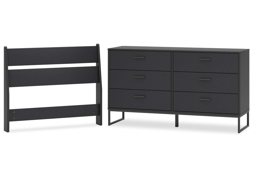 Socalle Twin Panel Headboard and Dresser