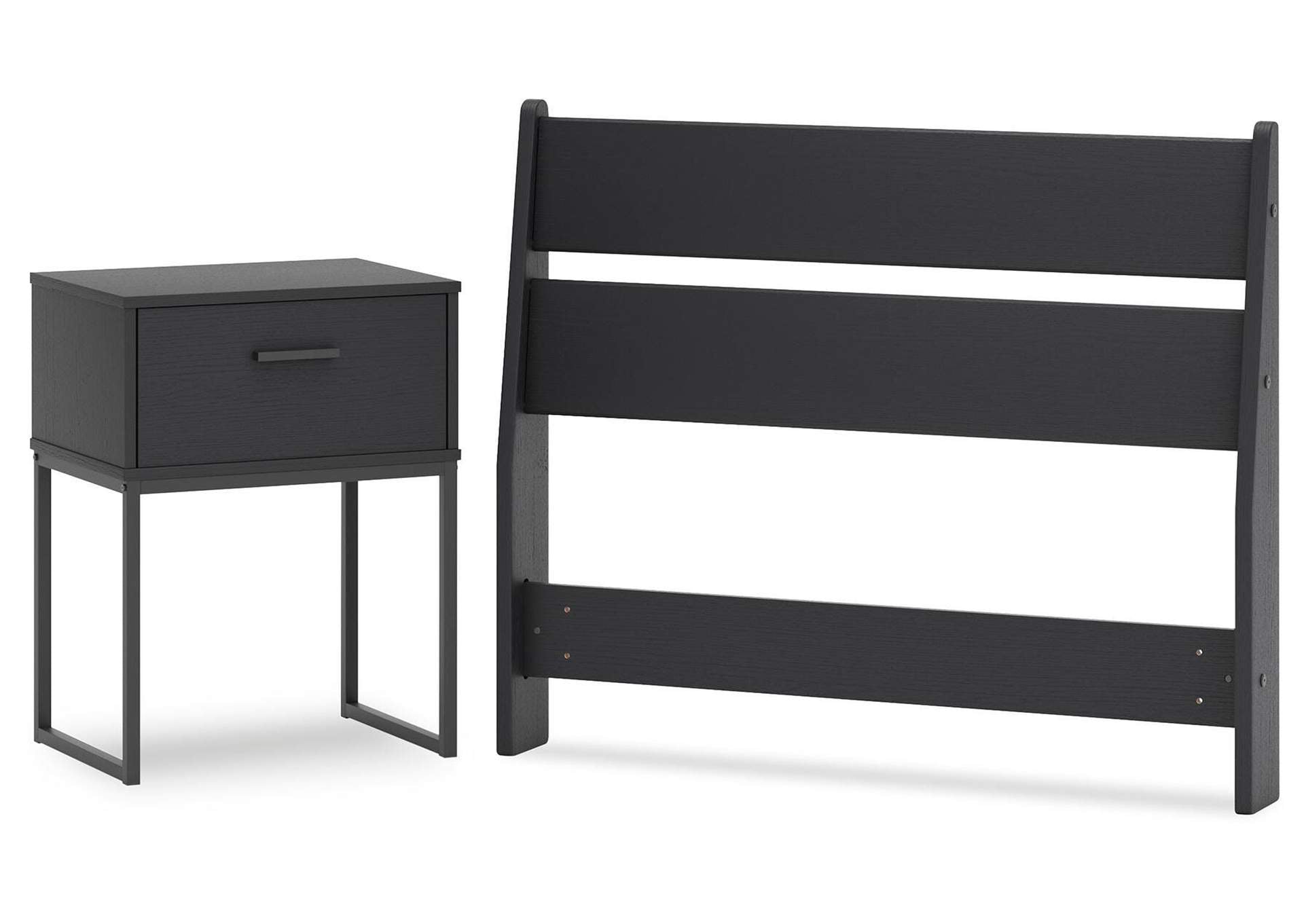 Socalle Twin Panel Headboard and Nightstand