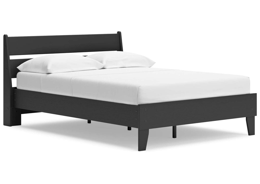 Socalle Full Panel Platform Bed, Dresser, Chest and Nightstand angled view