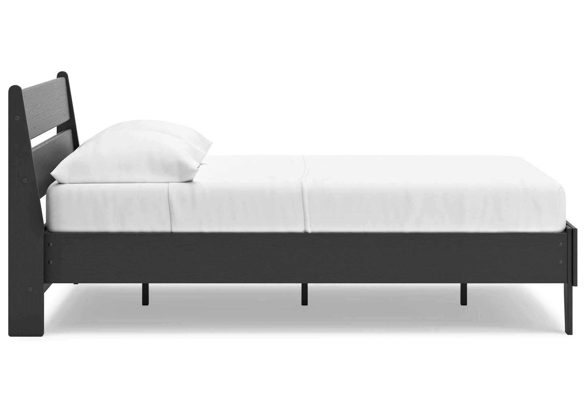 Socalle Full Panel Platform Bed, Dresser and Nightstand side view