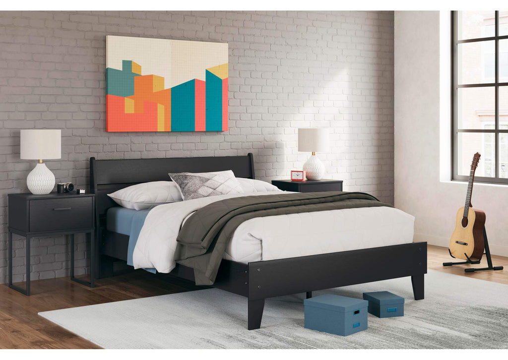 Socalle Full Panel Platform Bed and Dresser