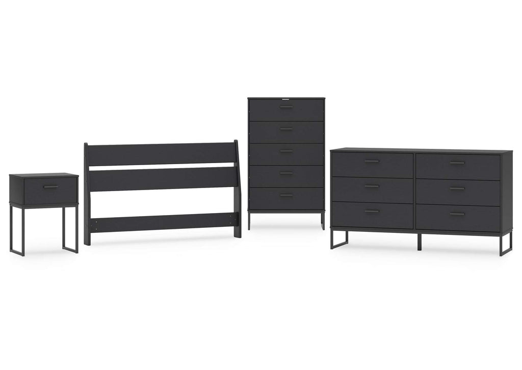 Socalle Full Panel Headboard, Dresser, Chest and Nightstand