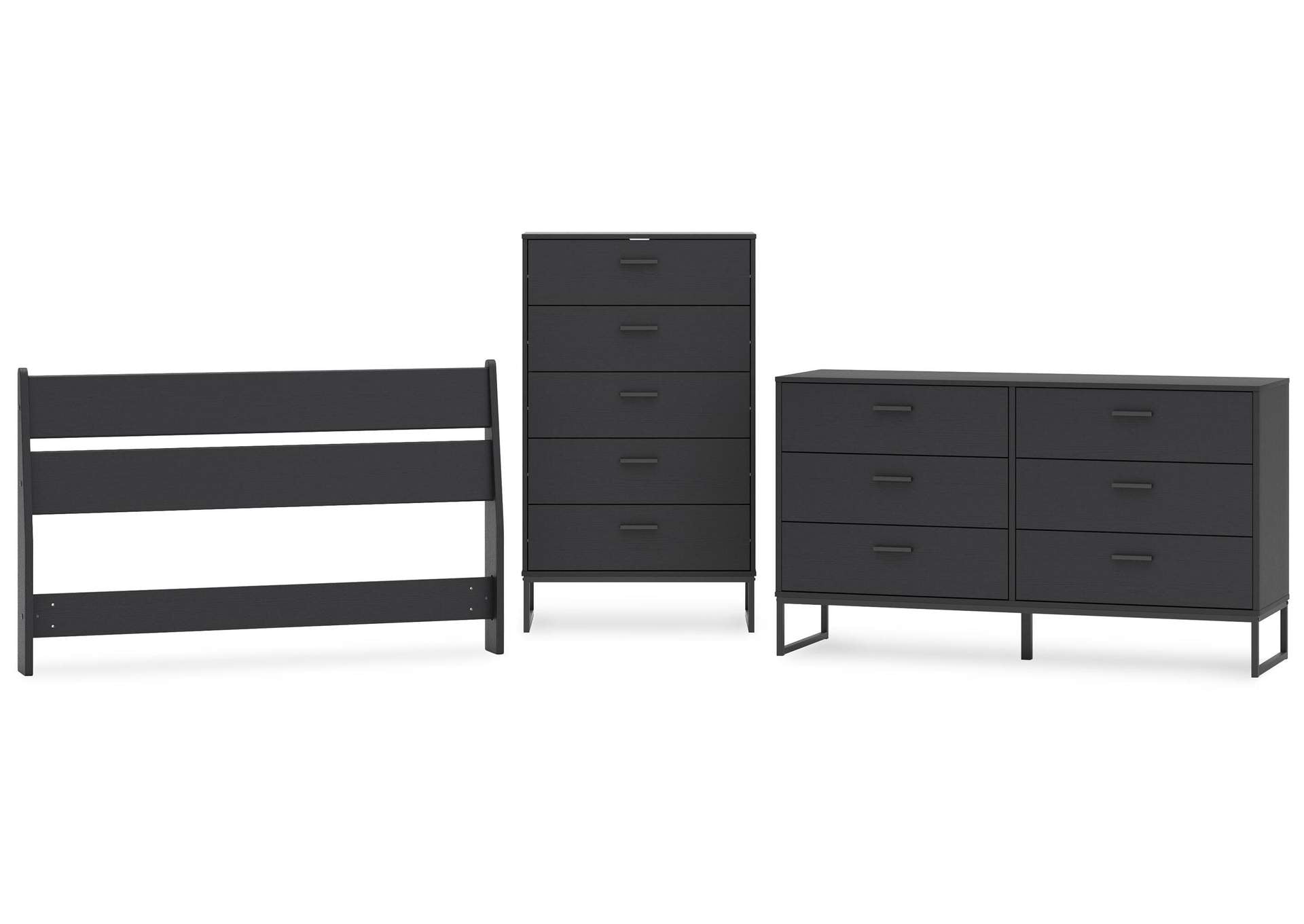 Socalle Full Panel Headboard, Dresser and Chest