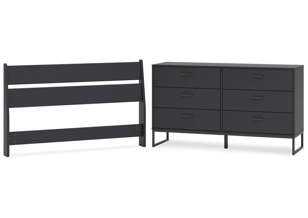 Socalle Full Panel Headboard and Dresser