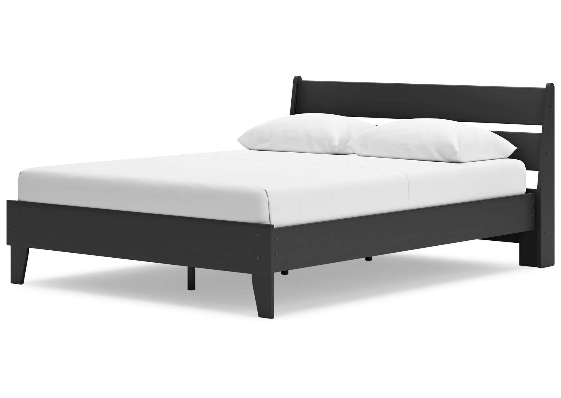 Socalle Queen Panel Platform Bed, Dresser, Chest and Nightstand angled view
