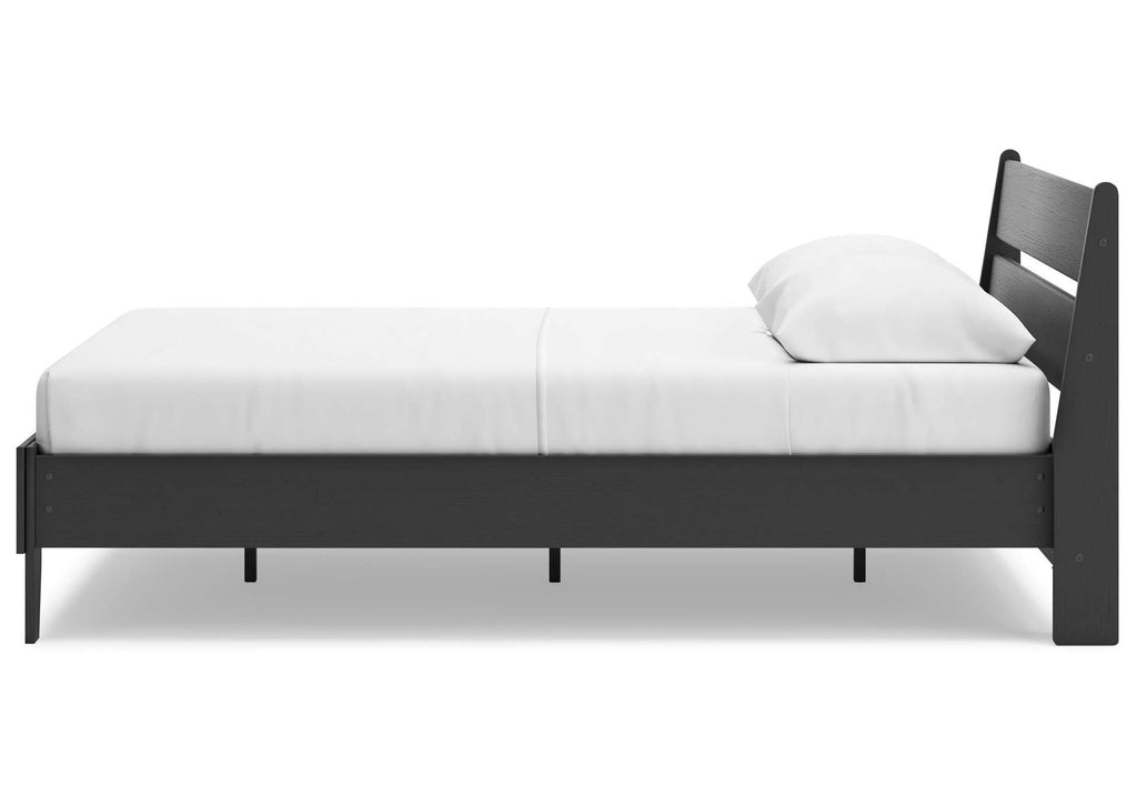 Socalle Queen Panel Platform Bed side view
