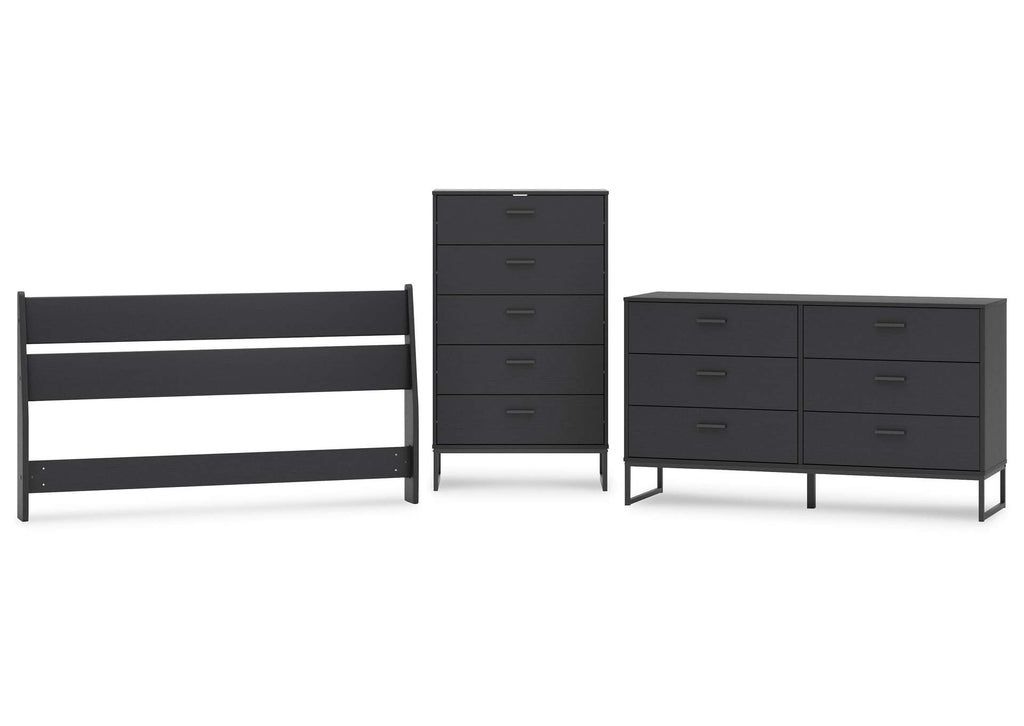 Socalle Queen Panel Headboard, Dresser and Chest