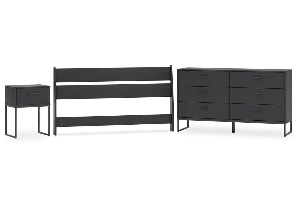 Socalle Queen Panel Headboard, Dresser and Nightstand