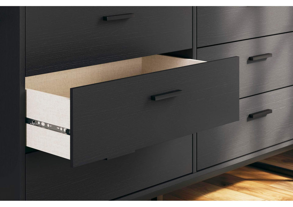 Socalle Queen Panel Headboard, Dresser and 2 Nightstands detail