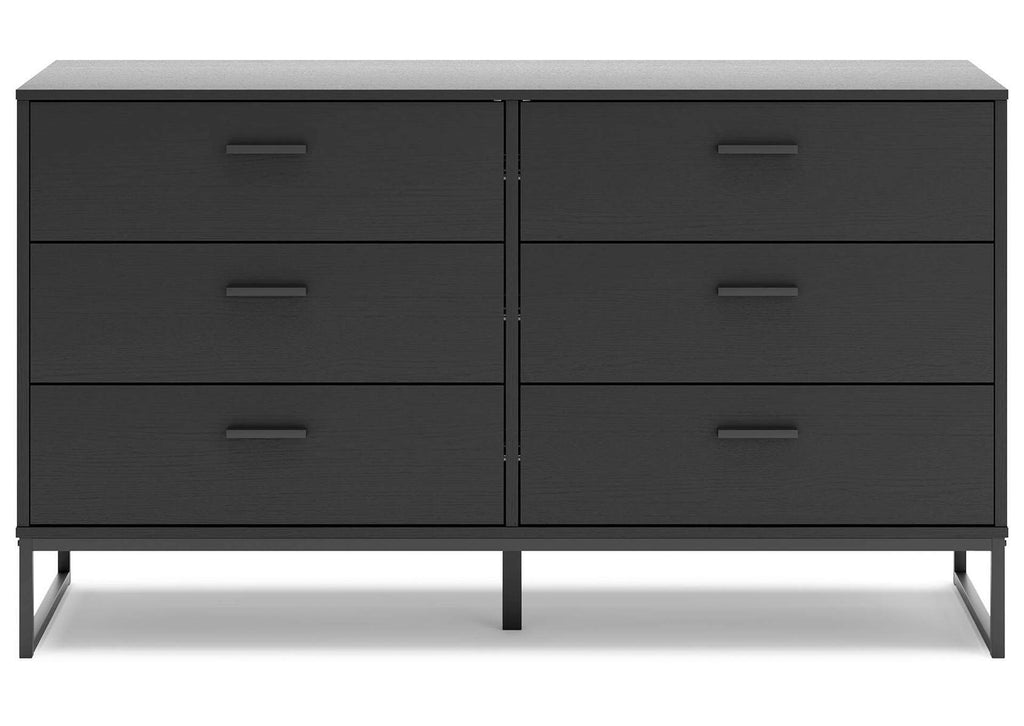 Socalle Queen Platform Bed, Dresser and Nightstand front view