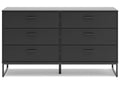 Socalle Full Panel Platform Bed and Dresser