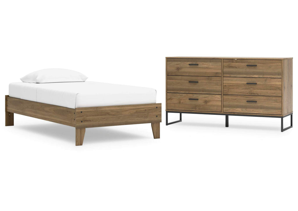 Deanlow Twin Platform Bed and Dresser