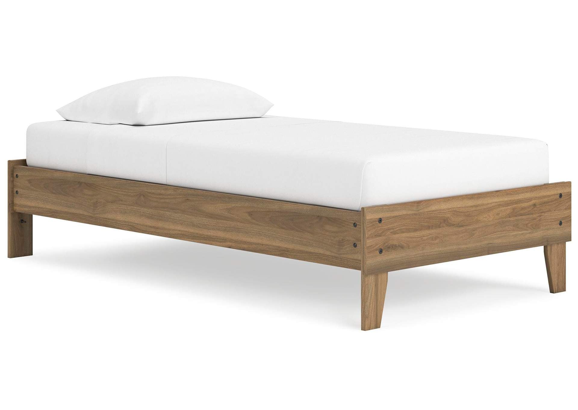 Deanlow Twin Platform Bed, Dresser and 2 Nightstands angled view