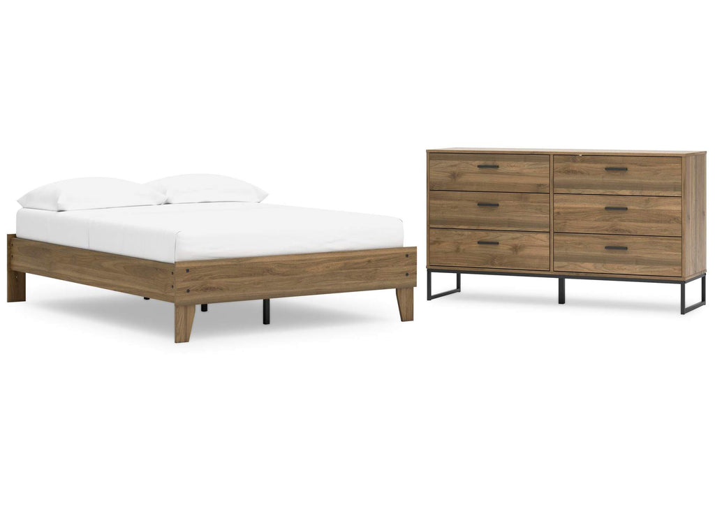 Deanlow Full Platform Bed and Dresser