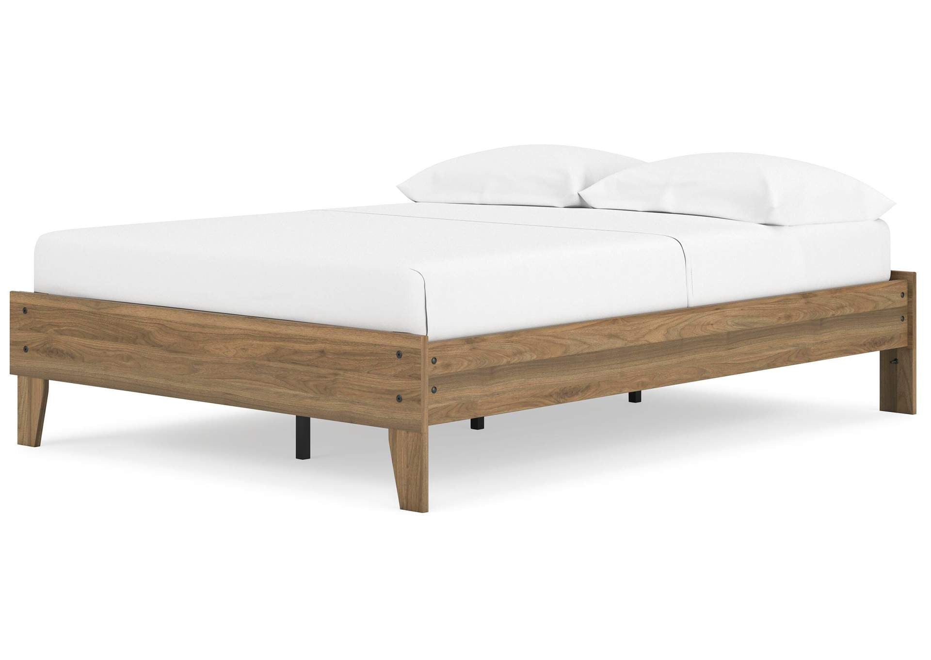 Deanlow Full Platform Bed and Dresser angled view