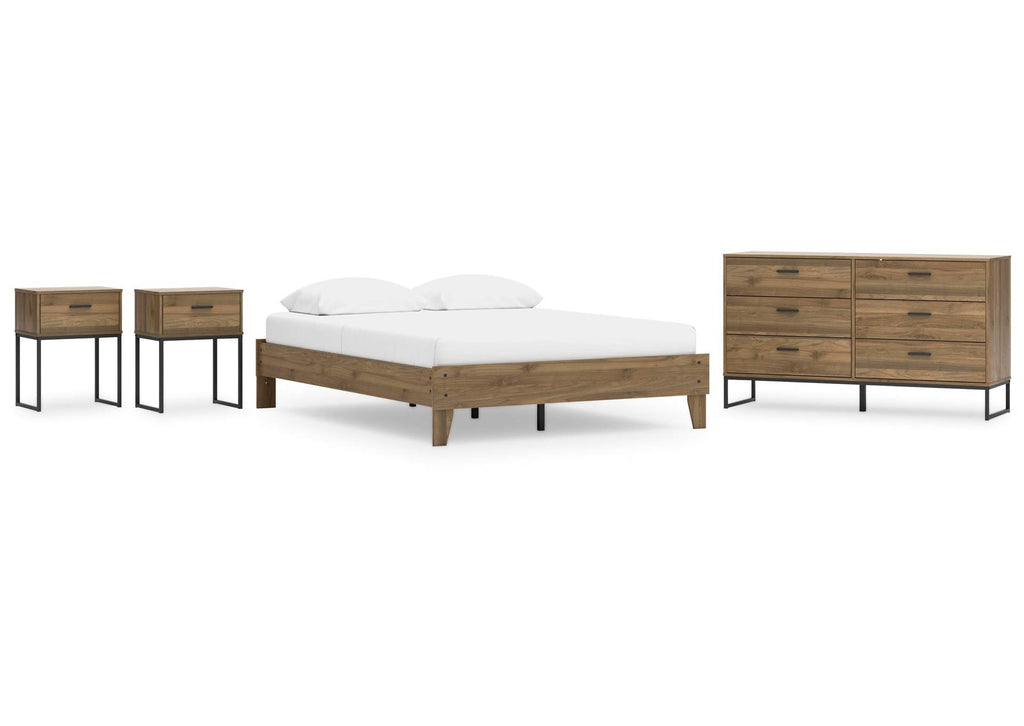 Deanlow Queen Platform Bed, Dresser and 2 Nightstands