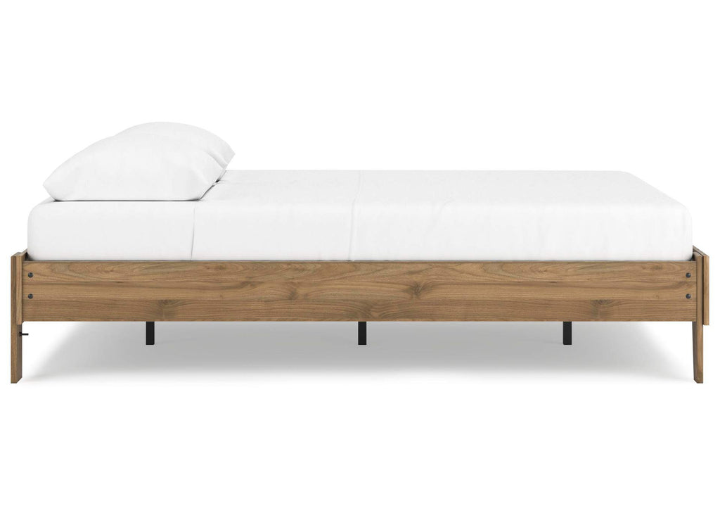 Deanlow Queen Platform Bed, Dresser and 2 Nightstands side view