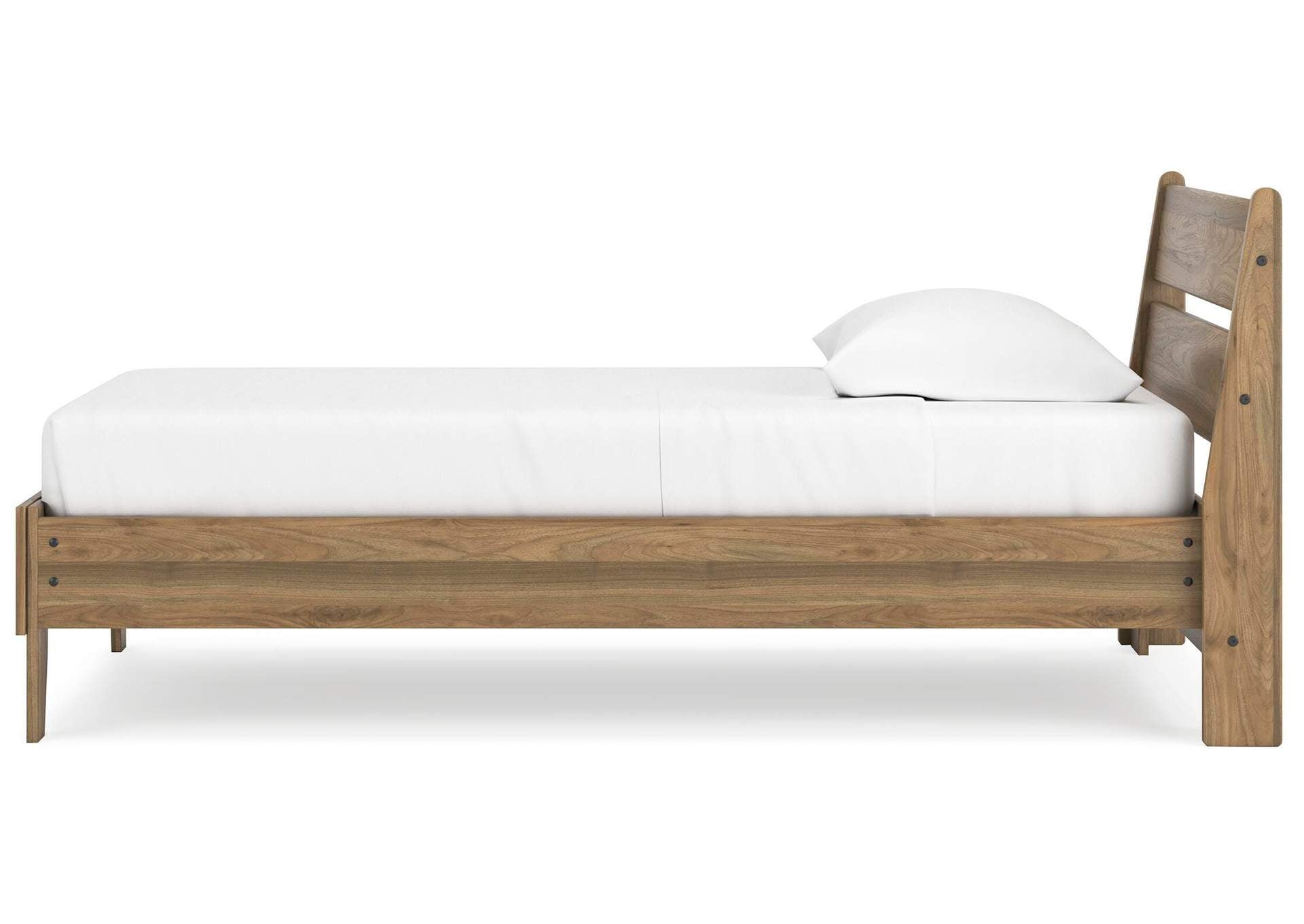 Deanlow Twin Platform Panel Bed, Dresser and 2 Nightstands side view