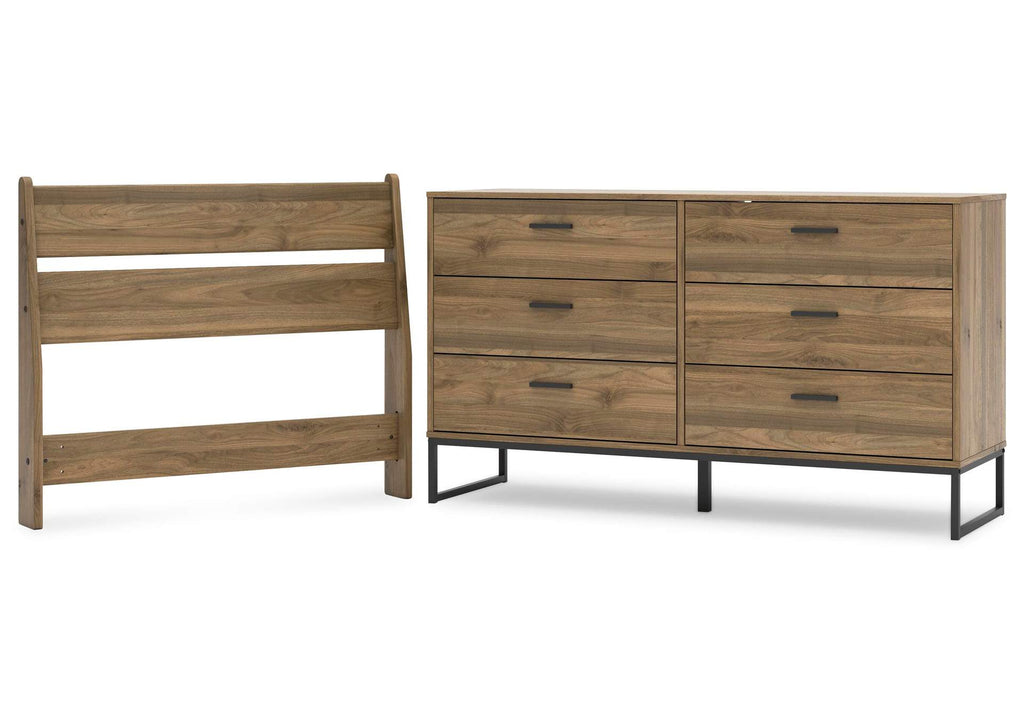 Deanlow Twin Panel Headboard and Dresser