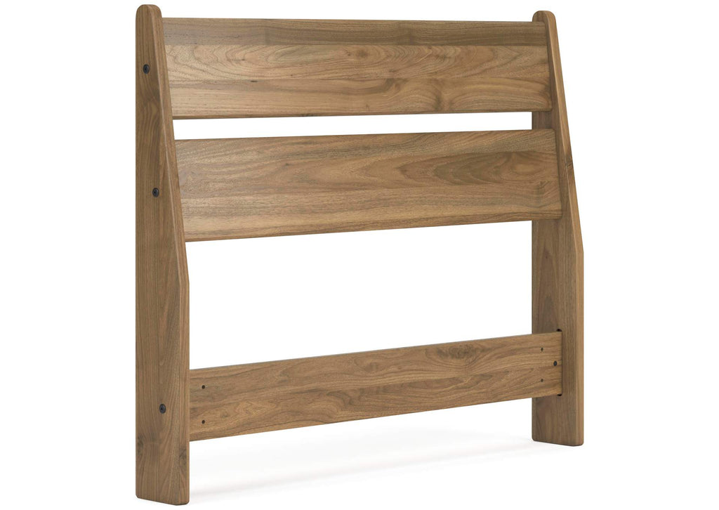 Deanlow Twin Panel Headboard, Dresser and Nightstand angled view
