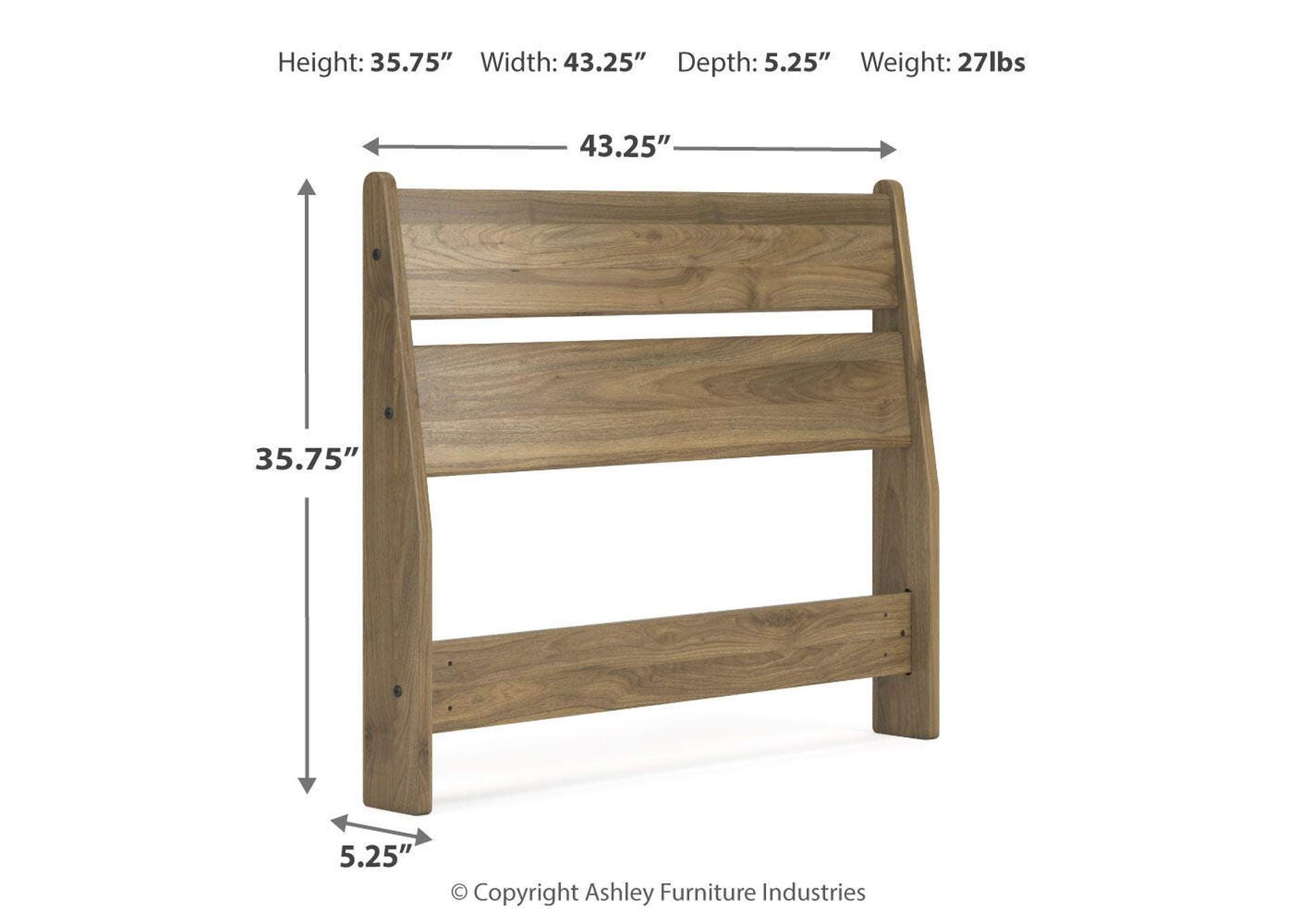 Deanlow Twin Panel Headboard, Dresser and Nightstand dimensions