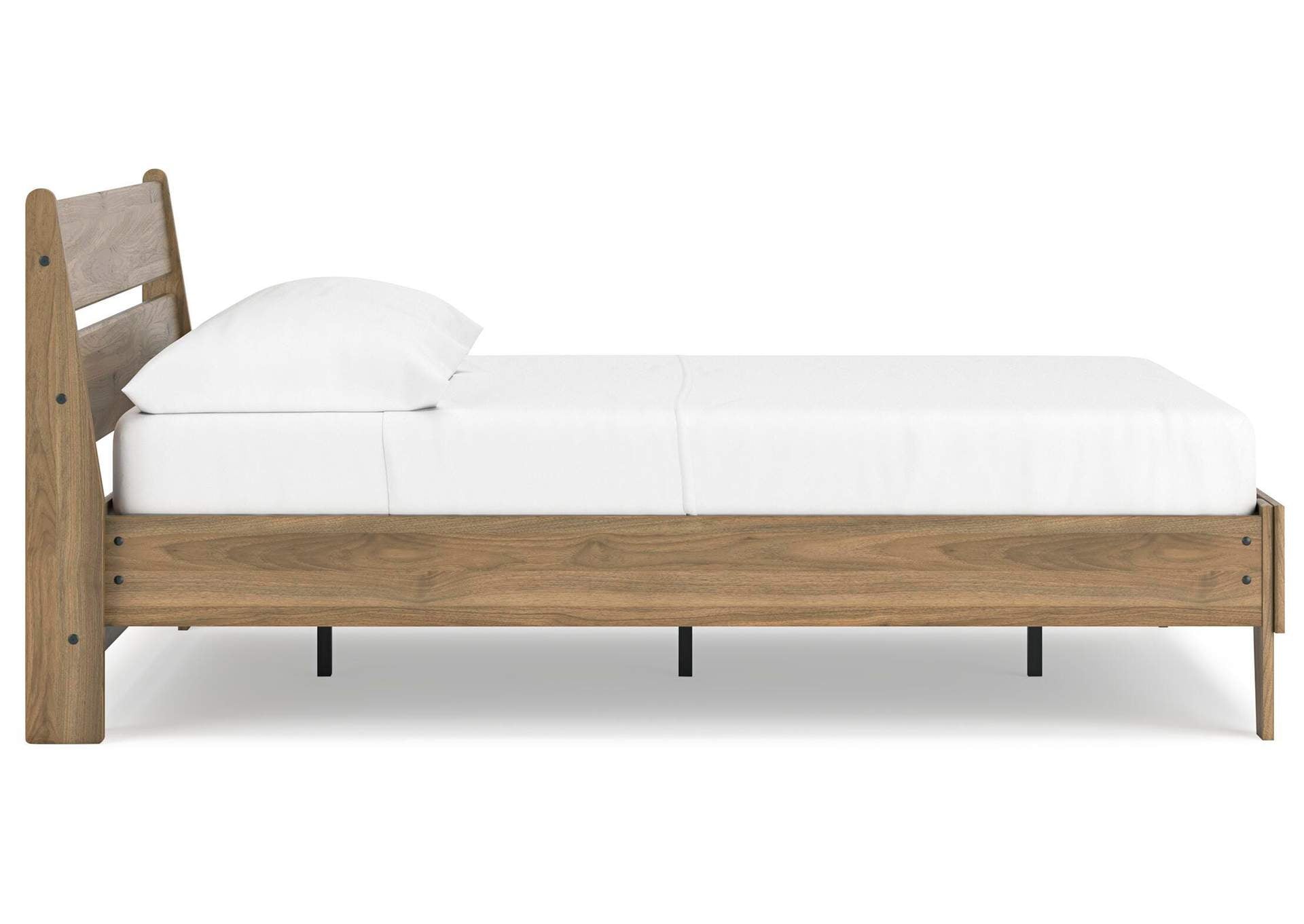 Deanlow Full Platform Panel Bed, Dresser and Chest side view