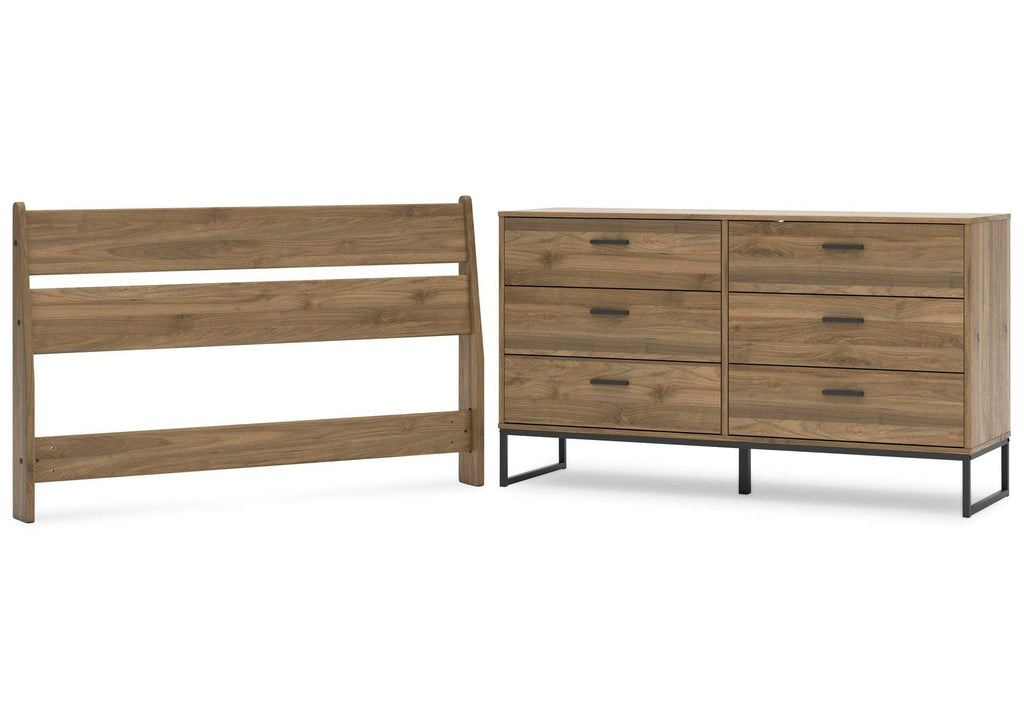 Deanlow Full Panel Headboard and Dresser