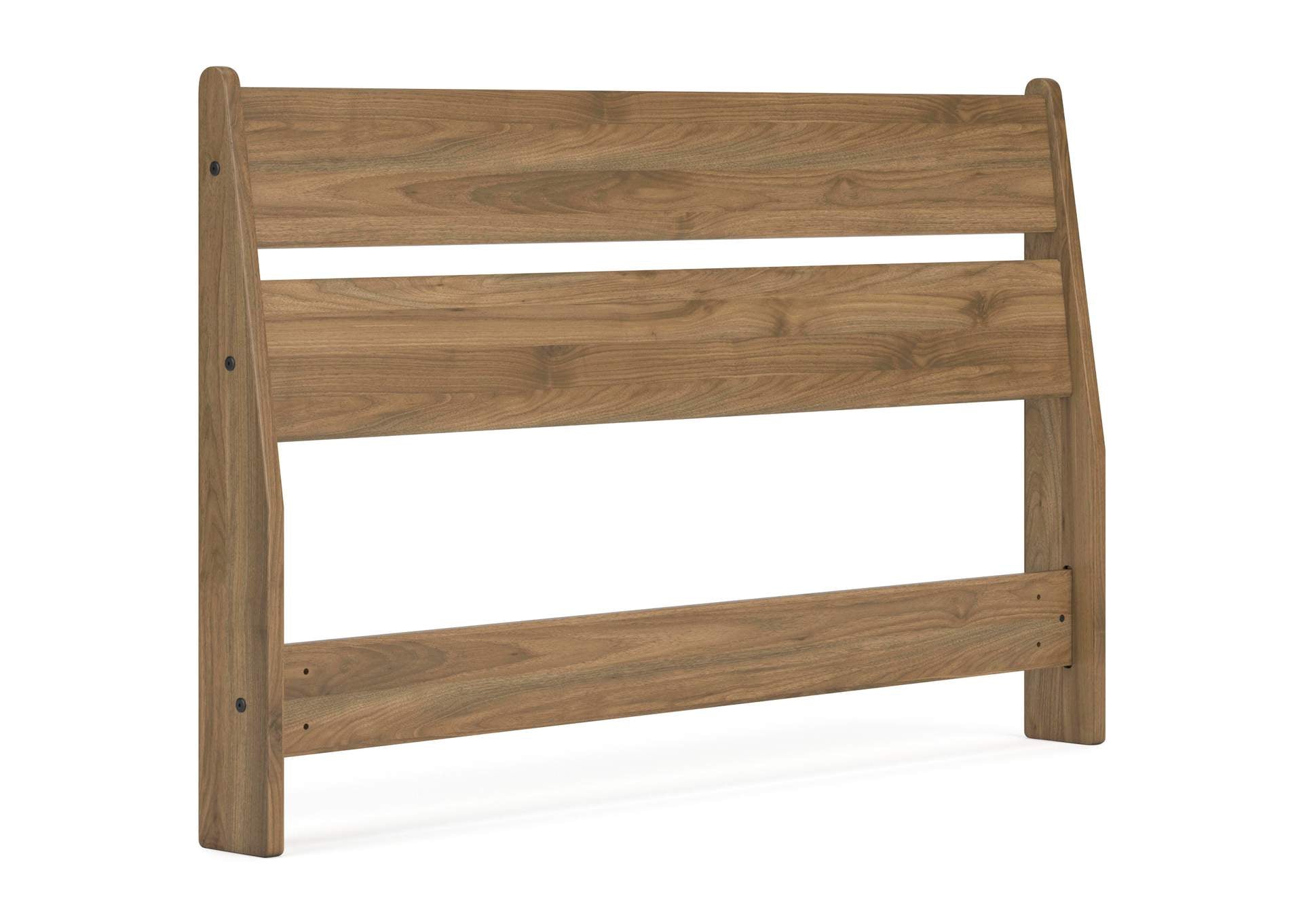 Deanlow Full Panel Headboard and 2 Nightstands angled view