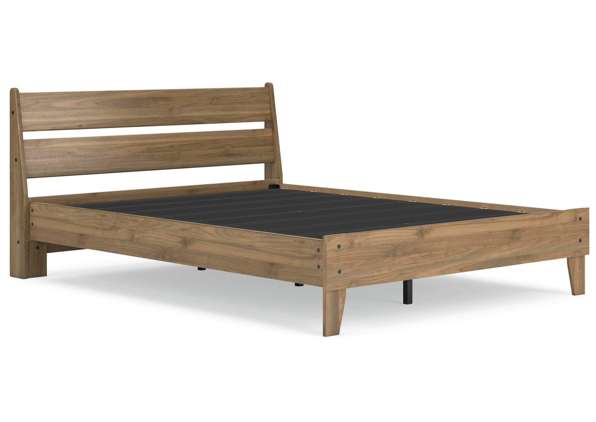 Deanlow Queen Platform Panel Bed, Dresser and Chest angled view
