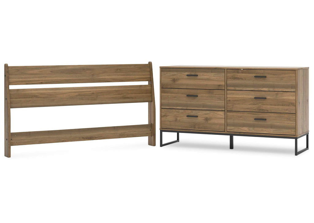Deanlow Queen Panel Headboard and Dresser