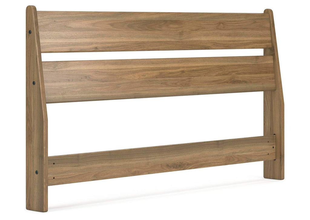 Deanlow Queen Panel Headboard, Dresser and Chest angled view