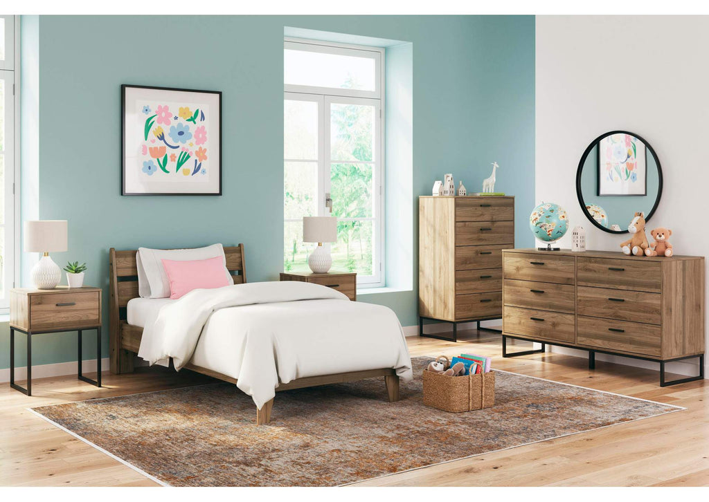 Deanlow Queen Panel Headboard, Dresser and Nightstand