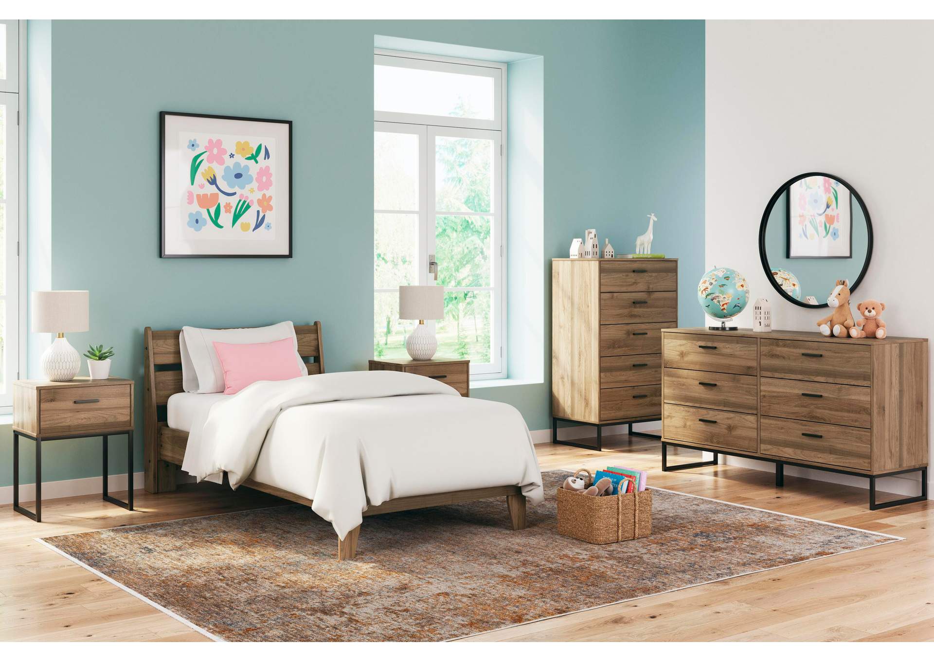 Deanlow Queen Panel Headboard, Dresser and Nightstand