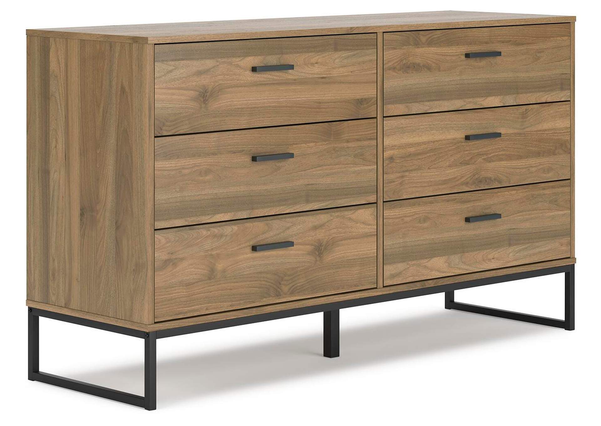 Deanlow Twin Platform Bed, Dresser and Chest angled view