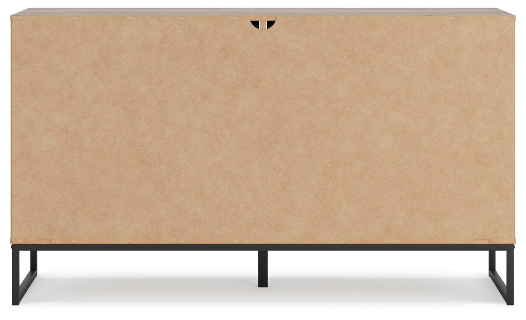 Deanlow Dresser in Honey, back view