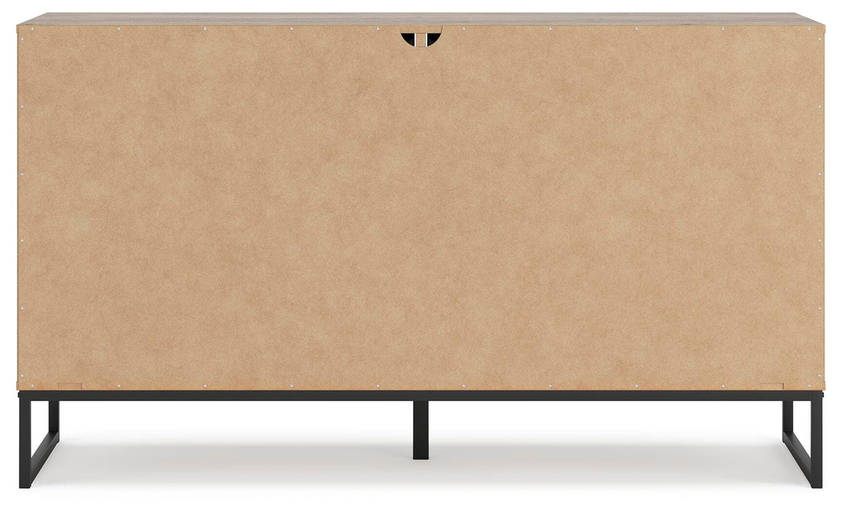 Deanlow Dresser in Honey, back view
