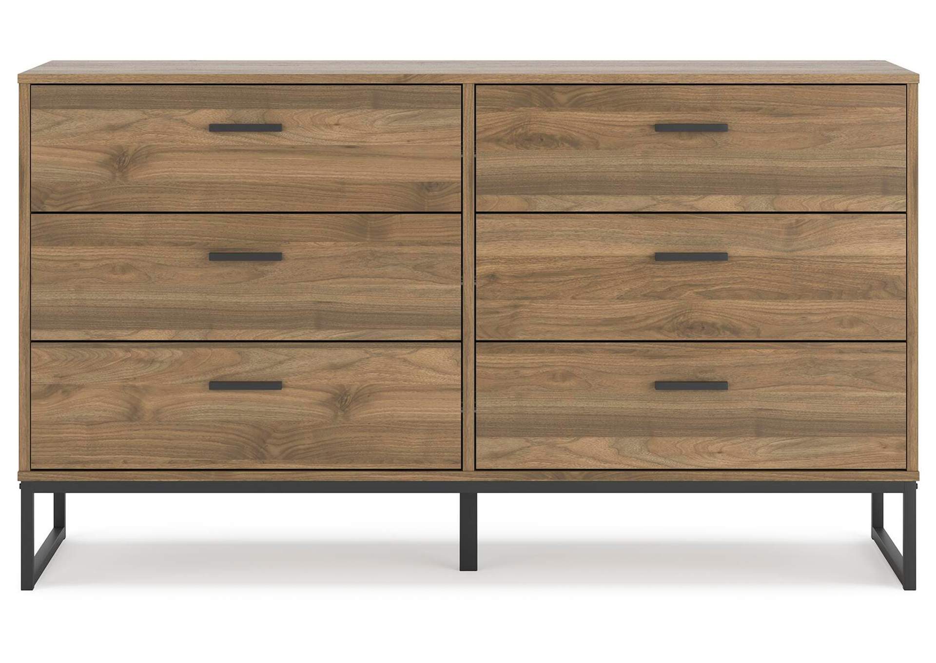 Deanlow Queen Panel Headboard, Dresser, Chest and 2 Nightstands front view