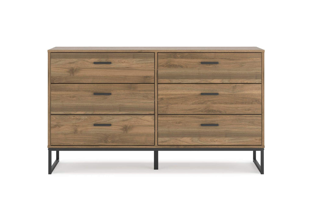 Deanlow Full Panel Headboard, Dresser and Nightstand front view