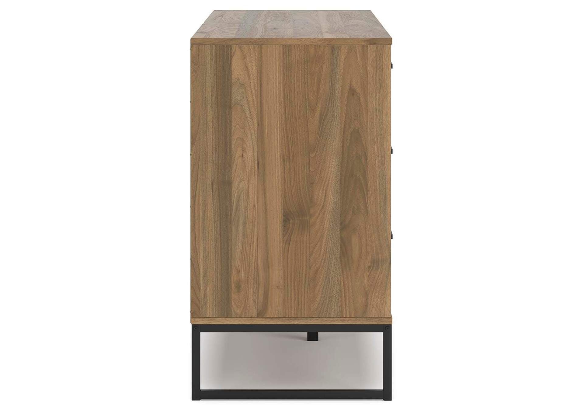 Deanlow Twin Platform Bed, Dresser and Chest side view