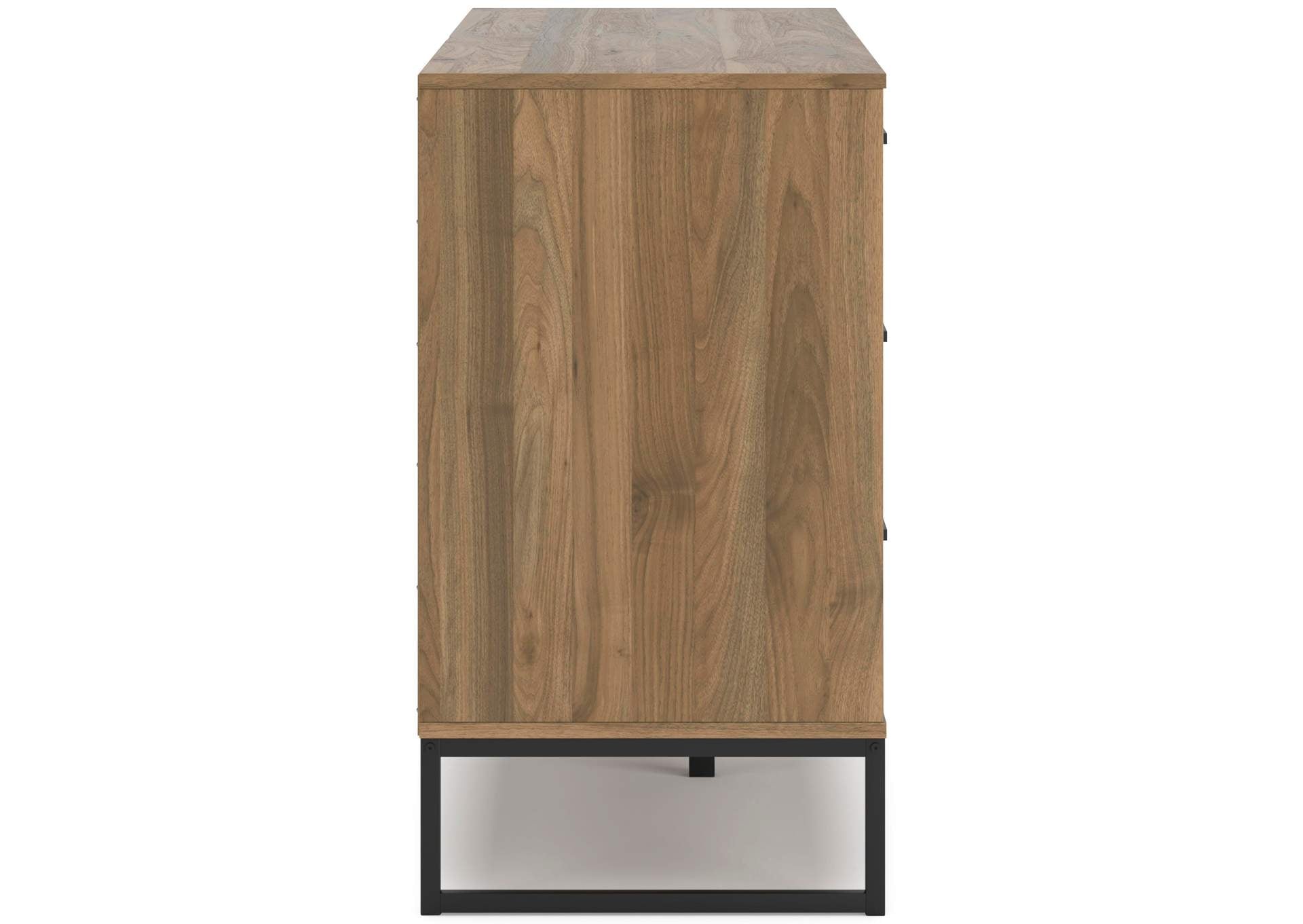 Deanlow Twin Panel Headboard, Dresser and Nightstand side view