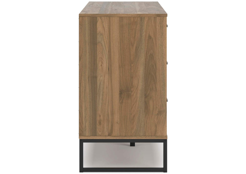 Deanlow Full Panel Headboard, Dresser and Nightstand side view