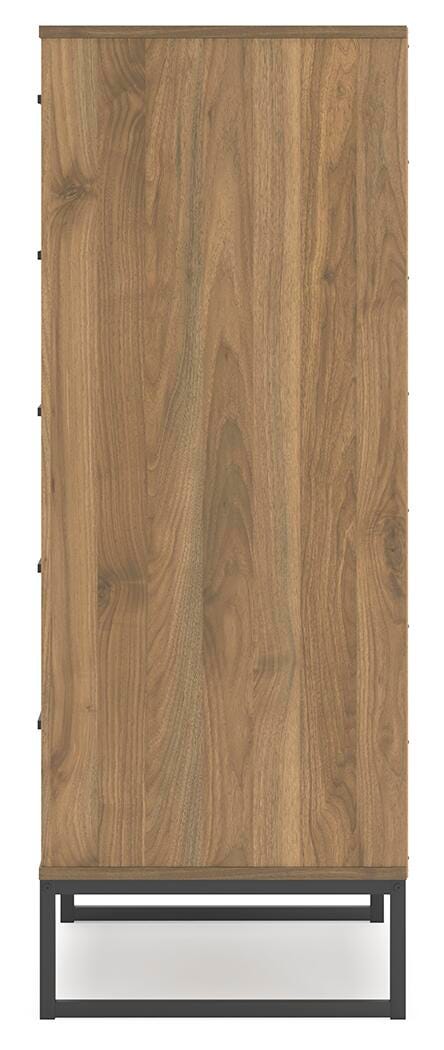 Deanlow Chest of Drawers in Honey, alternate side view