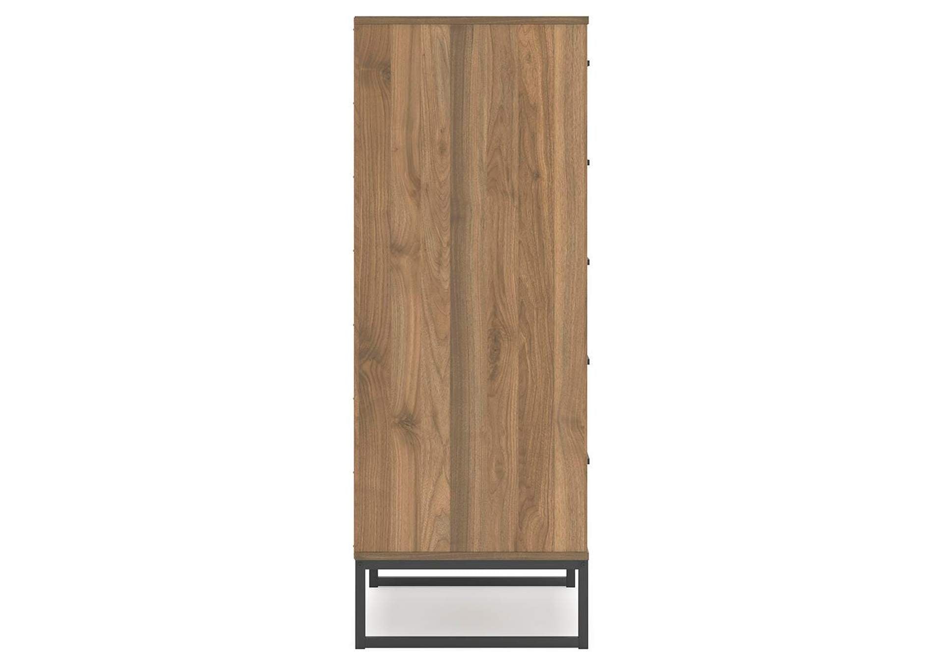 Deanlow Queen Panel Headboard, Dresser and Chest side view