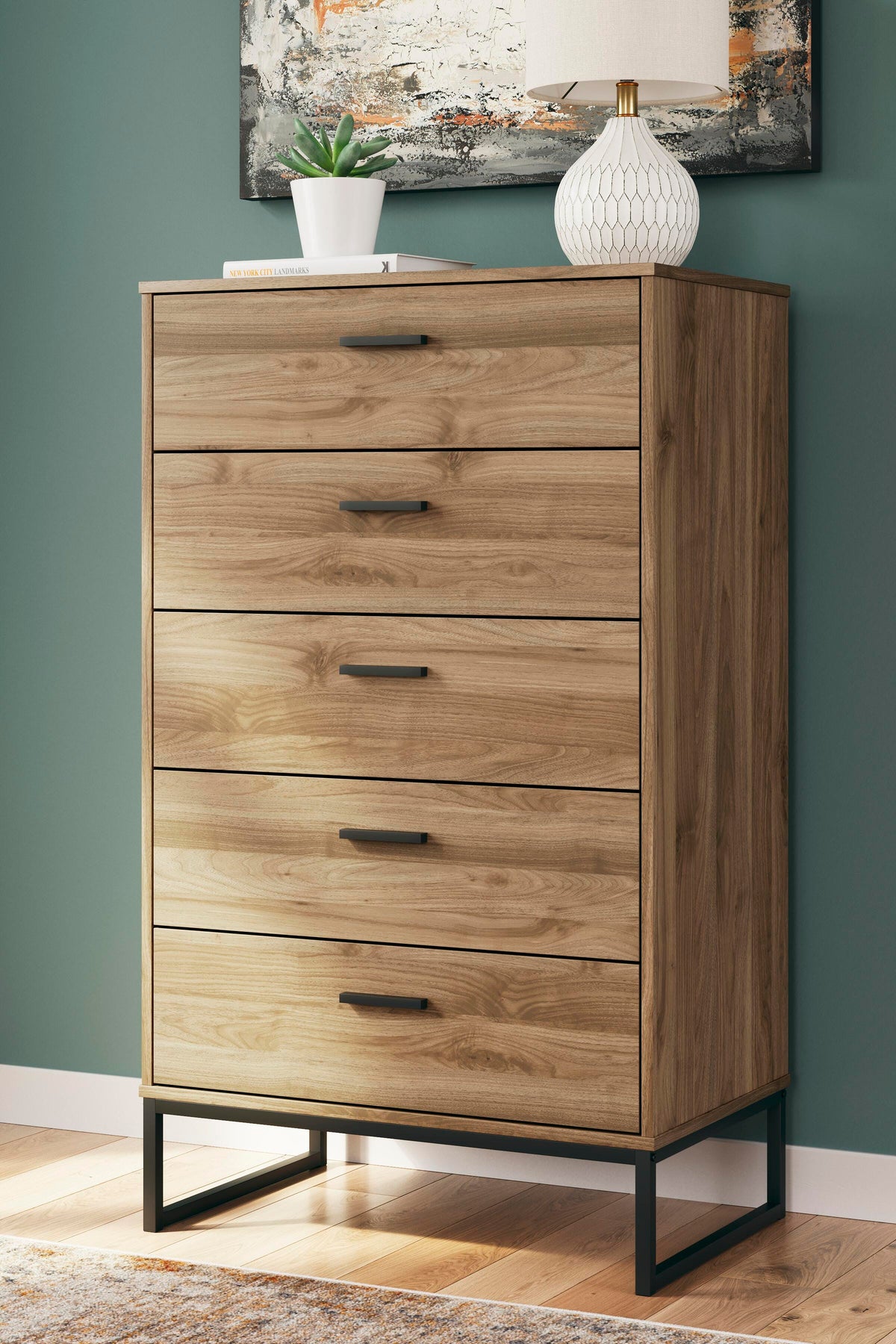 Deanlow Chest of Drawers in Honey, alternate view 3