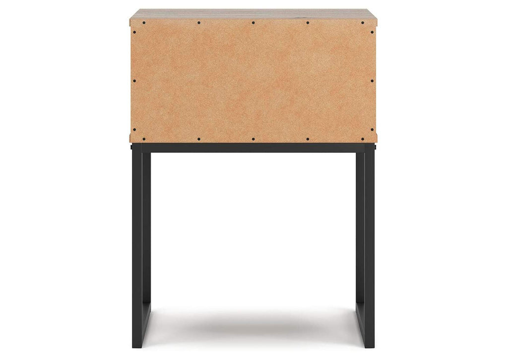Deanlow Twin Platform Panel Bed and Nightstand