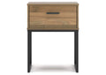 Deanlow Full Platform Panel Bed and 2 Nightstands